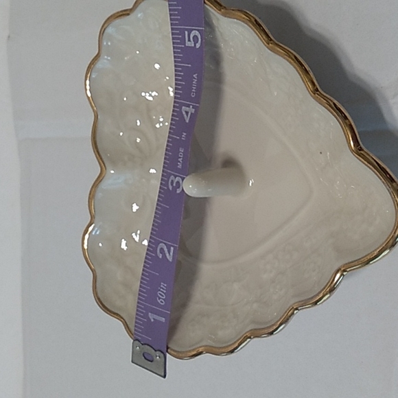 LENOX WEDDING / PROMISE RING  DISH, IVORY AND GOLD - Picture 5 of 5